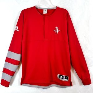 Adidas Mens NBA Players Houston Rockets Long Sleeve Pullover / Sz Medium